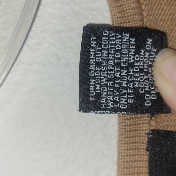 Crystal Kobe Sweater Brown Beaded Crew Neck Jasper Pearl Embellished Sz 3/4 - Picture 5 of 8